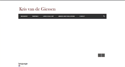 Desktop Screenshot of krisvandegiessen.com