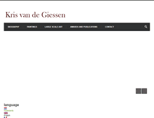 Tablet Screenshot of krisvandegiessen.com